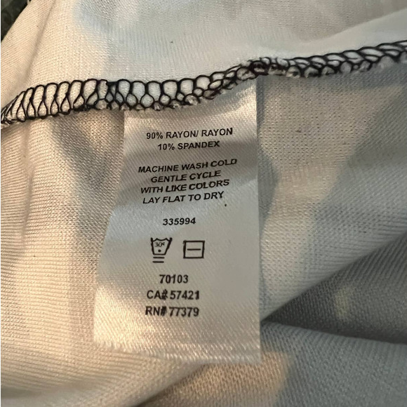 Ann Taylor Factory Sweater Skirt in Black and White Floral Size XS Petite - Picture 5 of 5